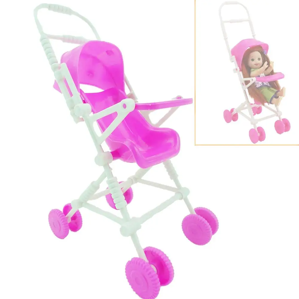 Trolley Детская игрушка для ролевых игр, детская кровать, стул, кукла, мебель, одежда, обувь для куклы Барби, Келли, аксессуары для кукольного домика, набор игрушек для девочек - Цвет: Trolley