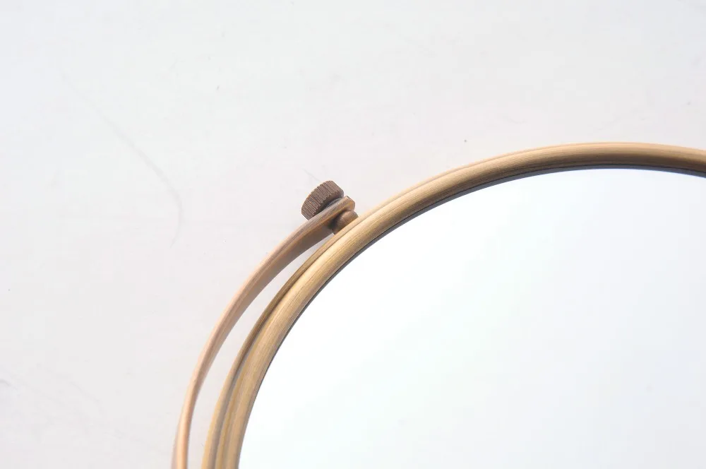 Зеркало для ванной комнаты круглое зеркало макияжа винтажное настенное античная