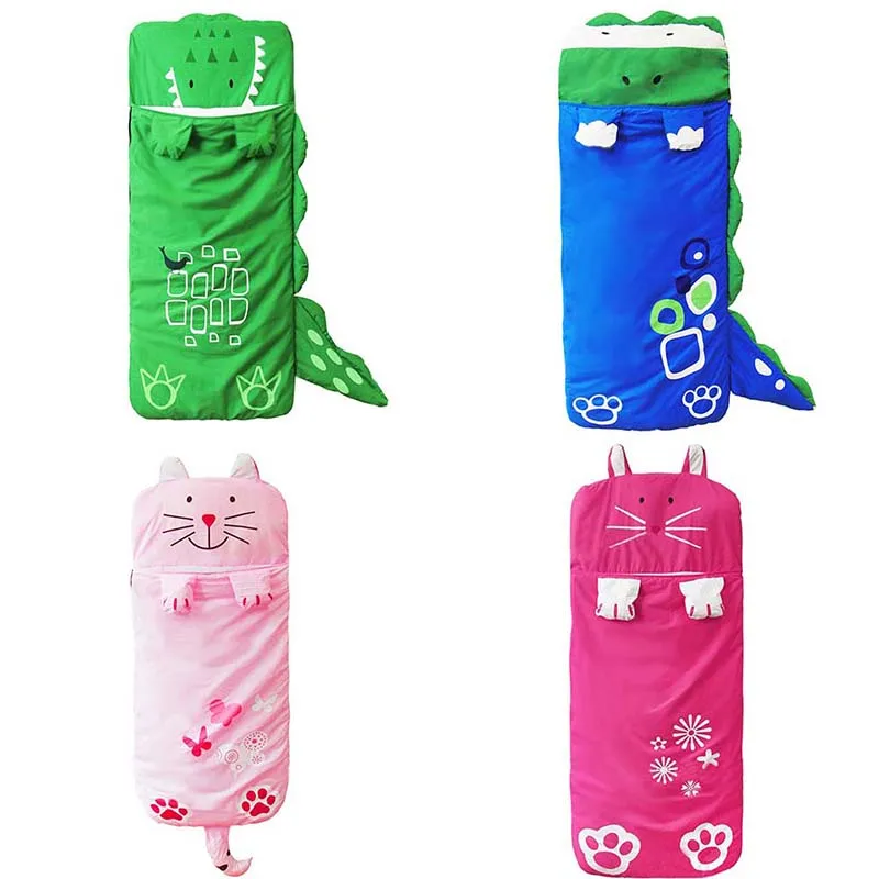 Детский спальный мешок с мультипликационным принтом конверт форма мягкое