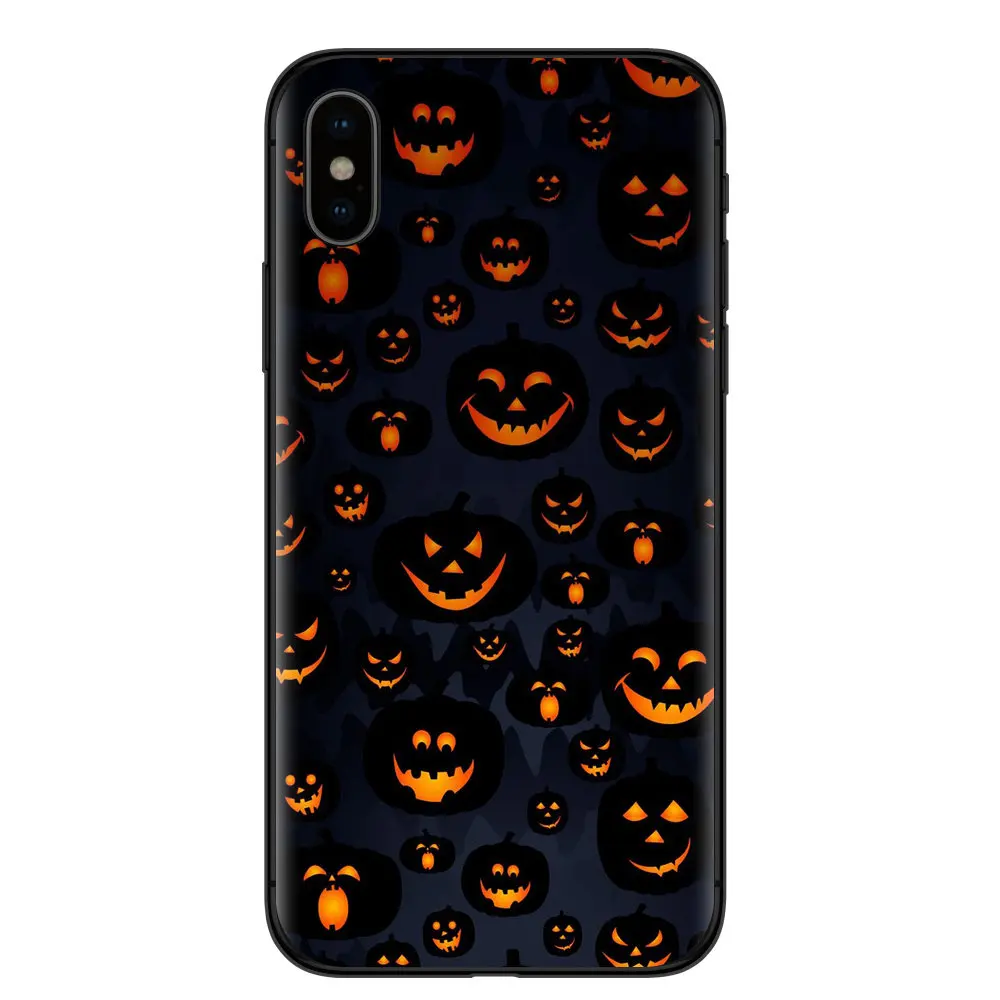 Чехол для телефона RUIXKJ с тыквой Хэллоуин летучая мышь iPhone X XR XS Max 8 7 6 6S Plus 5S SE