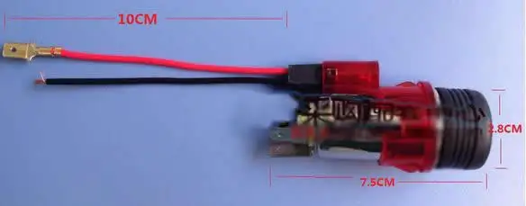 12V 120W автомобиля мотоцикла мопеда прикуривателя Мощность розетка 4 Цвета