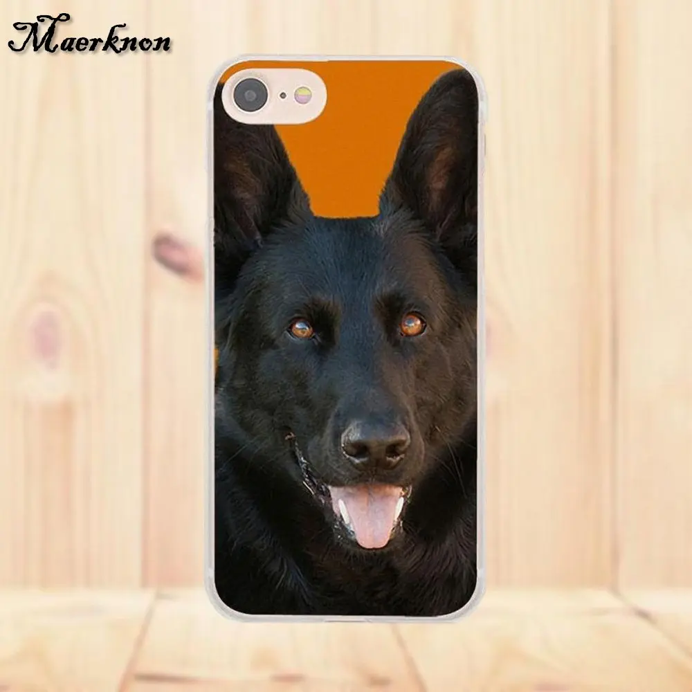 Maerknon немецкая овчарка для Apple iPhone 4 4S 5 5C SE 6 6S 7 8 Plus X LG G4 G5 G6 K4 K7 K8 K10 мягкий чехол |
