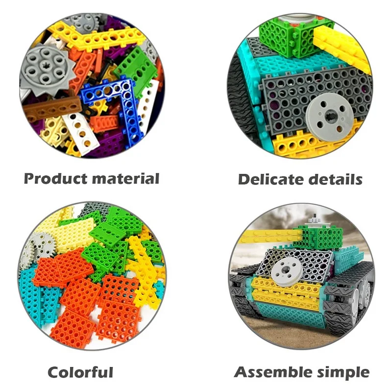 179Pcs/Set Remote Control Robot Building Blocks Toy Children DIY STEM Learning Educational Kits Creative Toys Kids Gift | Игрушки и