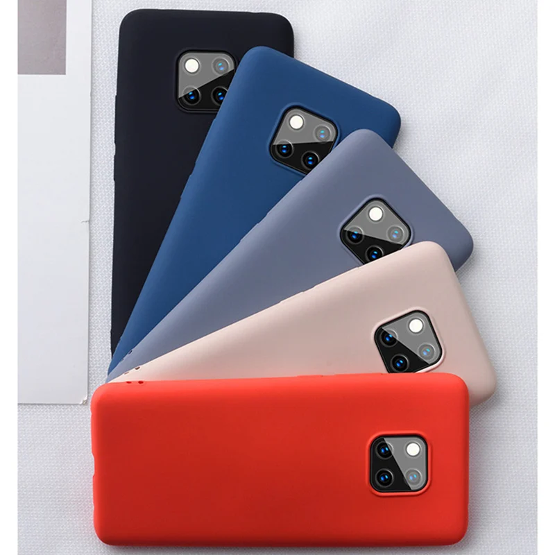 Original Liquid Soft Silicone Case For Huawei Honor 10 9 8 P30 P20 P10 Lite P smart Plus Mate 20 Pro Nova 4 4e 3 3i 3e 2s |
