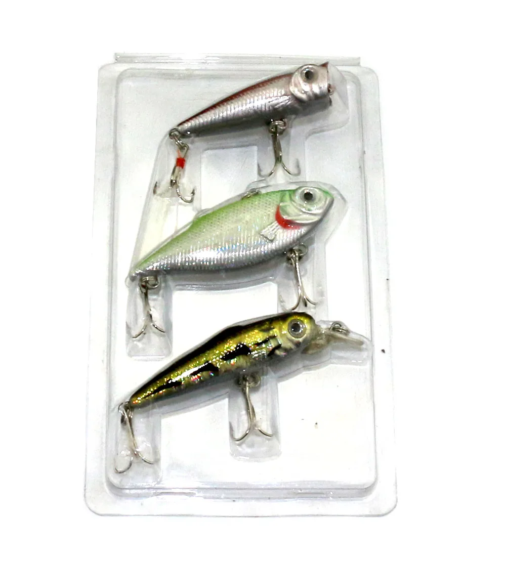 3 шт./компл. искусственная приманка для рыбалки твердая песка приманки Гольян