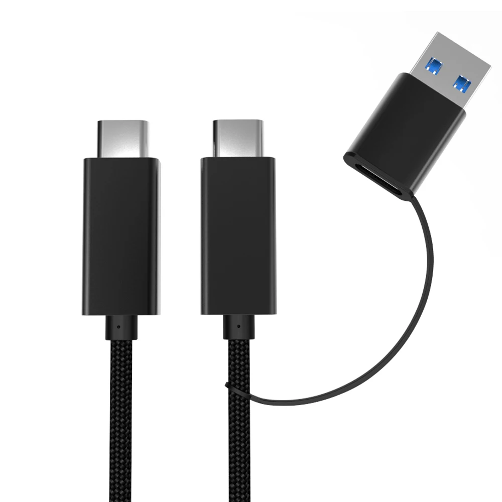 QC3.0 usb type-C кабель, USB 3,0 A-C для samsung Galaxy S9 Note 9 3A 60W PD Мощный USB 2 в 1 USB кабель