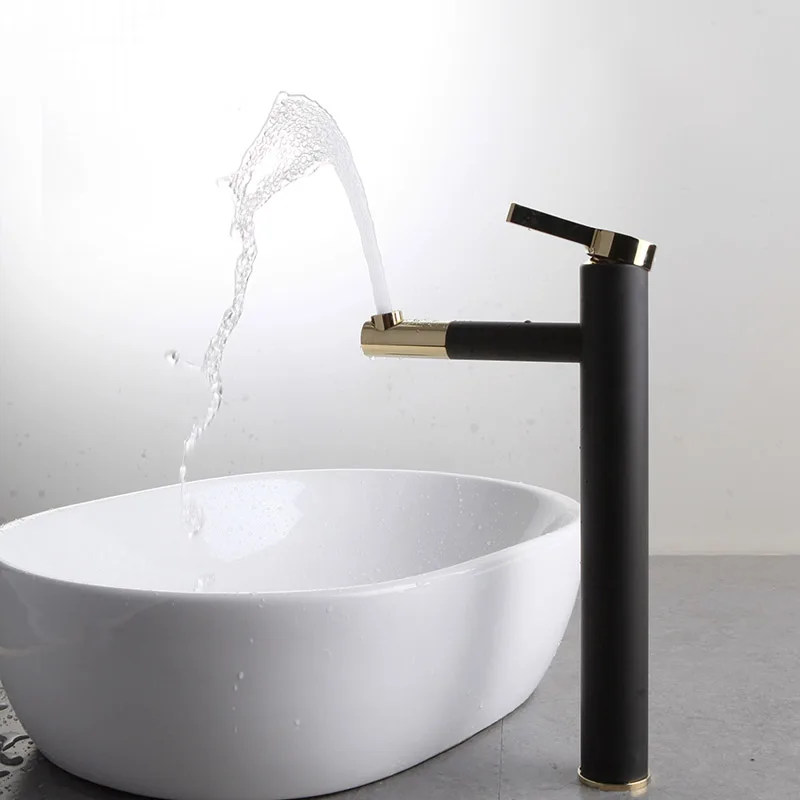 Модный латунный белый черный смеситель для ванной комнаты кран раковины