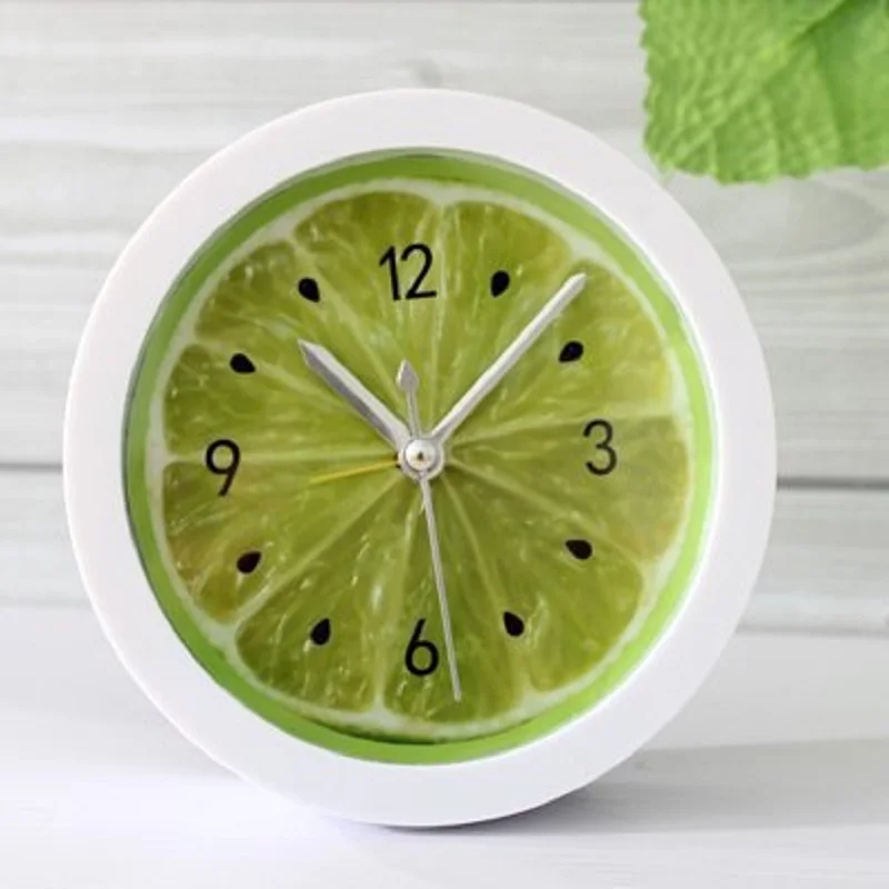 Освежающие лимонные фрукты цифровые настольные часы будильник винтажные клок