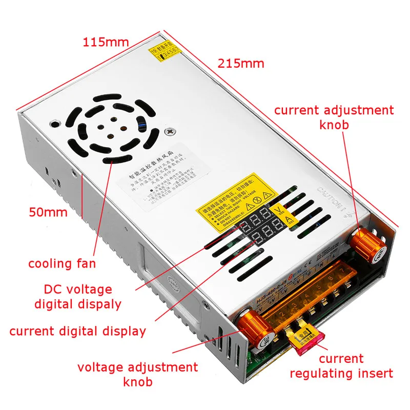 Переключение Питание трансформатор Регулируемый AC 110/220V DC/DC 0-24/36/48V 480W с двойным цифровым Дисплей для Батарея зарядки