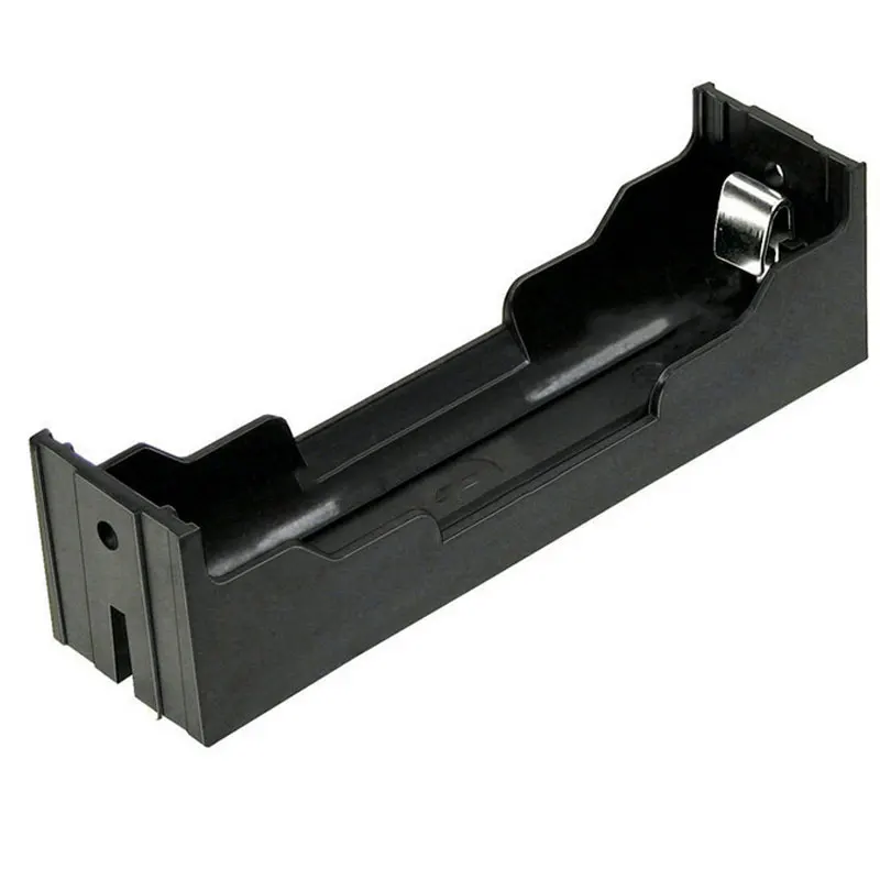 10pcs BTY Black Plastic 3.7V Clip Holder Box Case For 1x18650 Battery Organizer Container Cell Strorage Free Shipping |