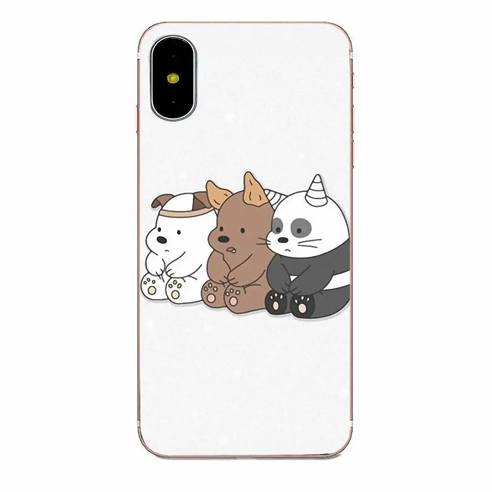 as picture Для Xiaomi Redmi Mi Note 7 8 9 SE Pro Lite Go Play TPU мягкие Аксессуары для телефонов, чехол, Мы Голые Медведи - Цвет: as picture