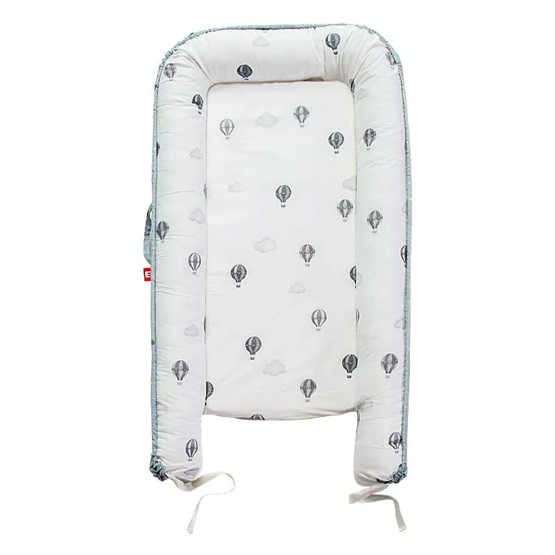 Детская кроватка для сна портативная новорожденных съемная и моющаяся хлопковая