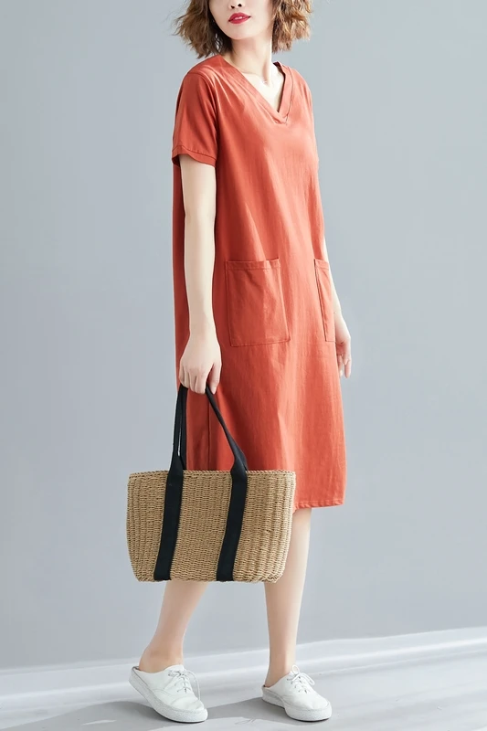 

Spring Summer Big Size Streetwear Cotton t shirt party t shirt Dress Knee-Length Loose sexy women casual dress XL 2XL 3XL 4XL