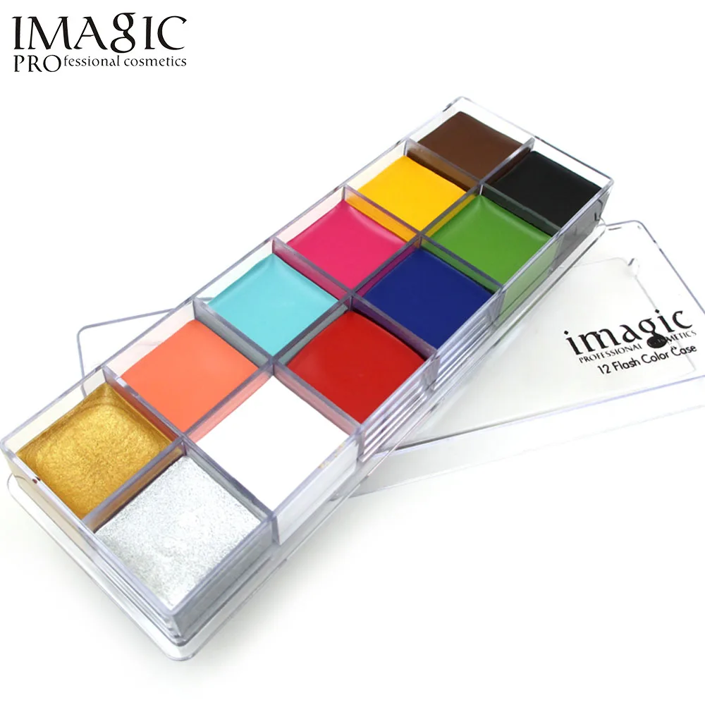 IMAGIC 12 цветов краска для тела татуировка профессиональная вспышка картина лица