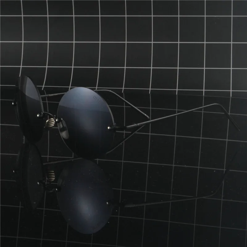 Новинка 2019 года Ретро Круглый Безрамное прозрачные солнцезащитные очки для