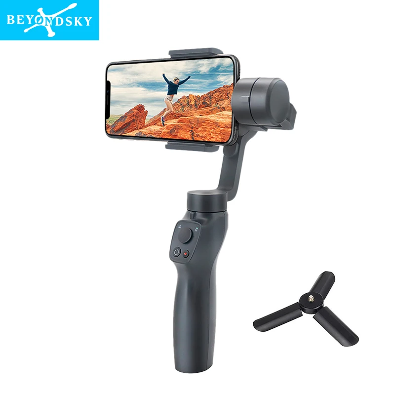 Add Tripod Eyemind 2 смартфон ручной карданный 3-осевой Стабилизатор сумка Gopro пластина для iPhone Xiaomi samsung экшн Камера с подарками - Цвет: Add Tripod