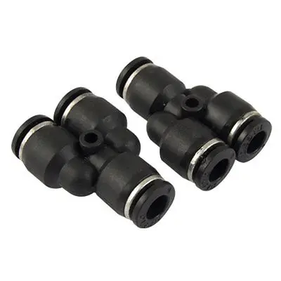 2 шт. 3 порта 6 мм OD шланг Быстрый Соединитель черный|quick coupler connector|hose quick couplerquick |