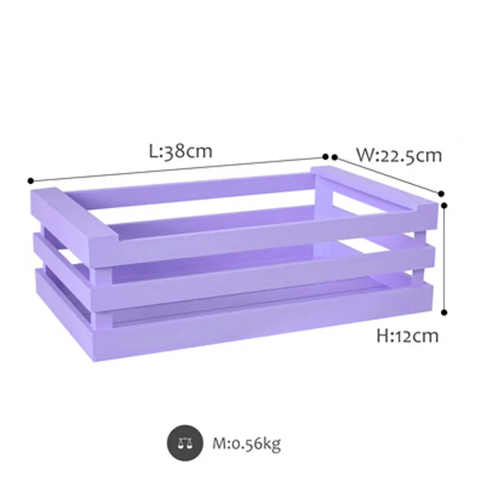 L-purple Скандинавский деревянный полый поднос для хранения, шикарный Ins фруктовый торт, десертная тарелка, современный конфетный цвет, ювелирный поднос, Домашний Настольный Декор - Цвет: L-purple