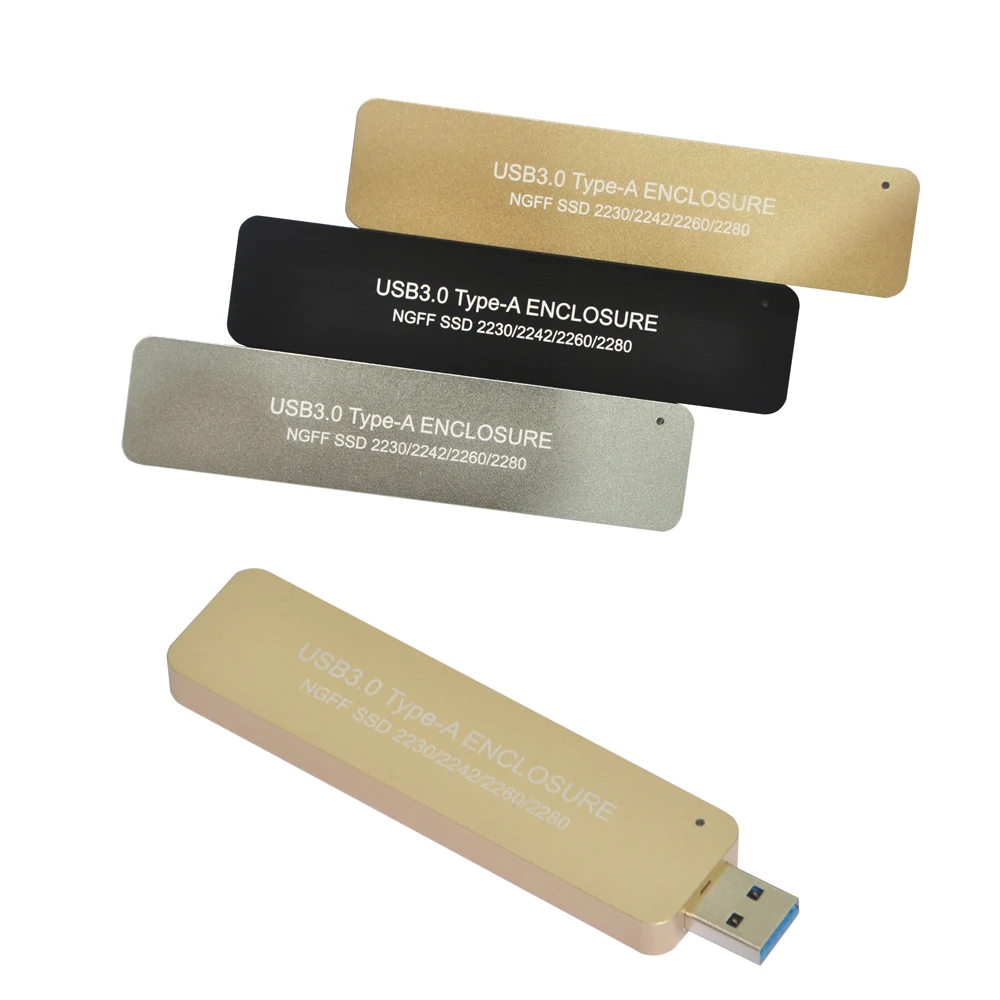 Verkauf Versenkbare Schalter USB 3.0 Zu M.2 SATA SSD Gehäuse USB3.0 Zu NGFF B Schlüssel B + M Schlüssel Adapter 2280 M2 Mini Mobile Tragbare Box