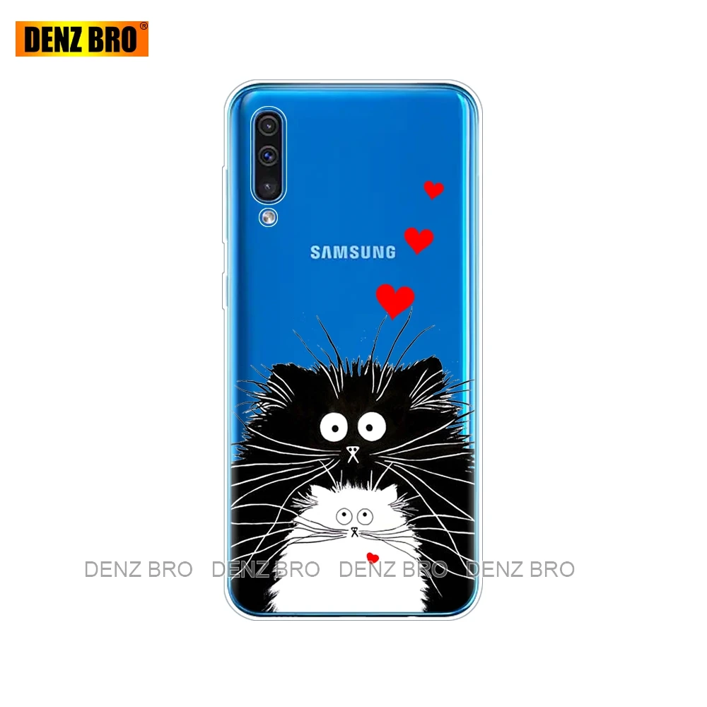34659 Чехол-бампер для samsung Galaxy A50, силиконовая прозрачная задняя крышка, чехол для телефона samsung A50 A505 A505F SM-A505F, мягкий чехол 6,4 - Цвет: 34659