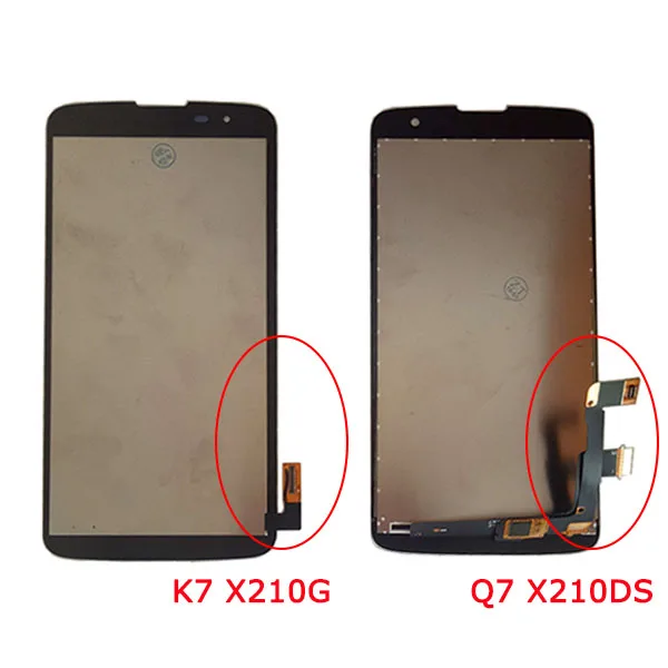 Для LG LTE 4G MS330 K330 Q7 X210DS K7 X210G ЖК дисплей с сенсорным экраном Сенсорное стекло