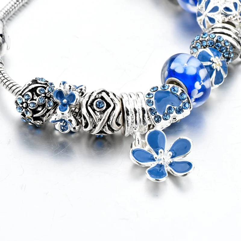 TOUCHEART серебряный цвет рандомный браслет для женщин с двумя клеверами подарок