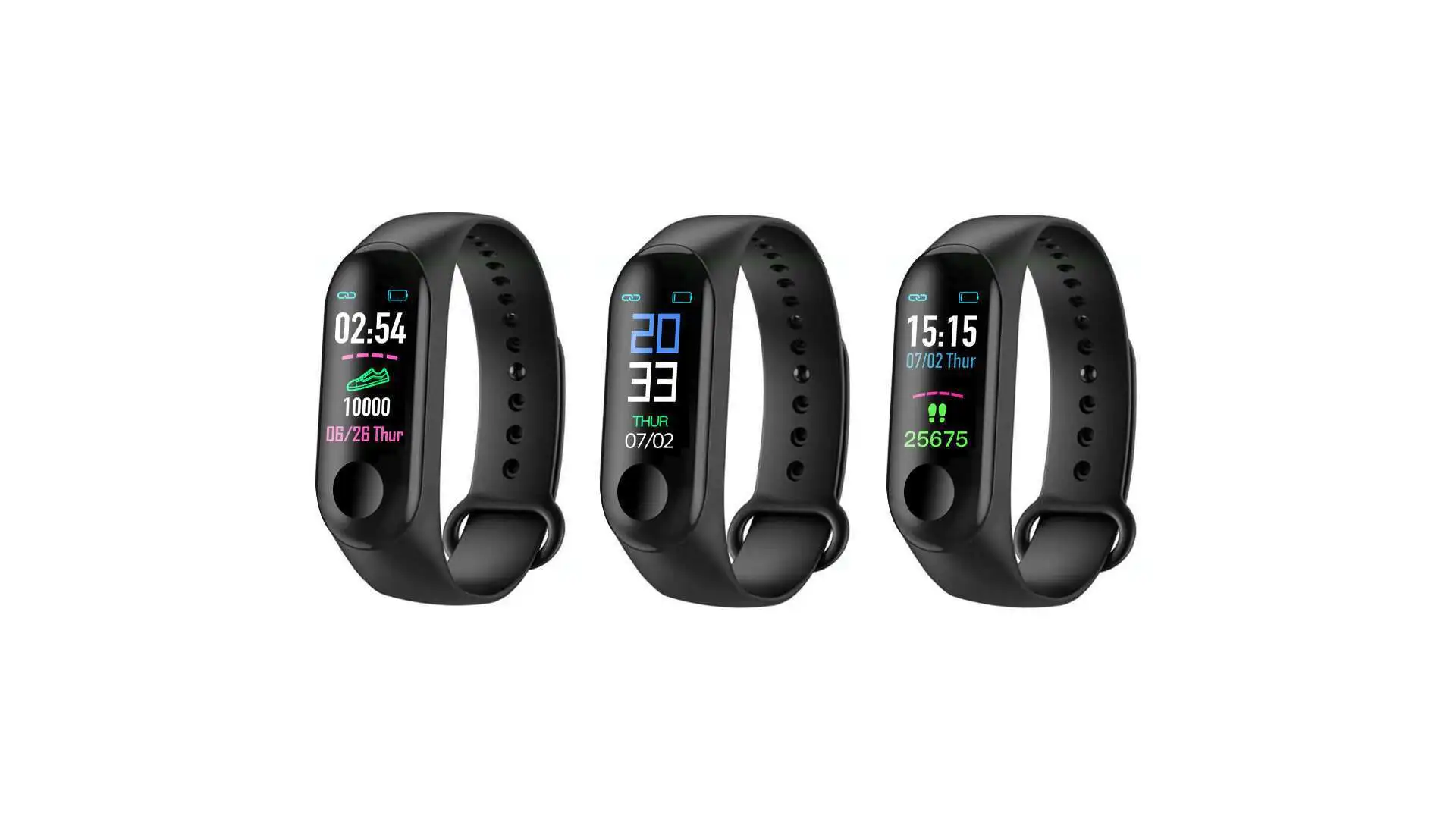 Новый стиль цветной умный Браслет пульсометр шагомер Bluetooth браслет мониторинг