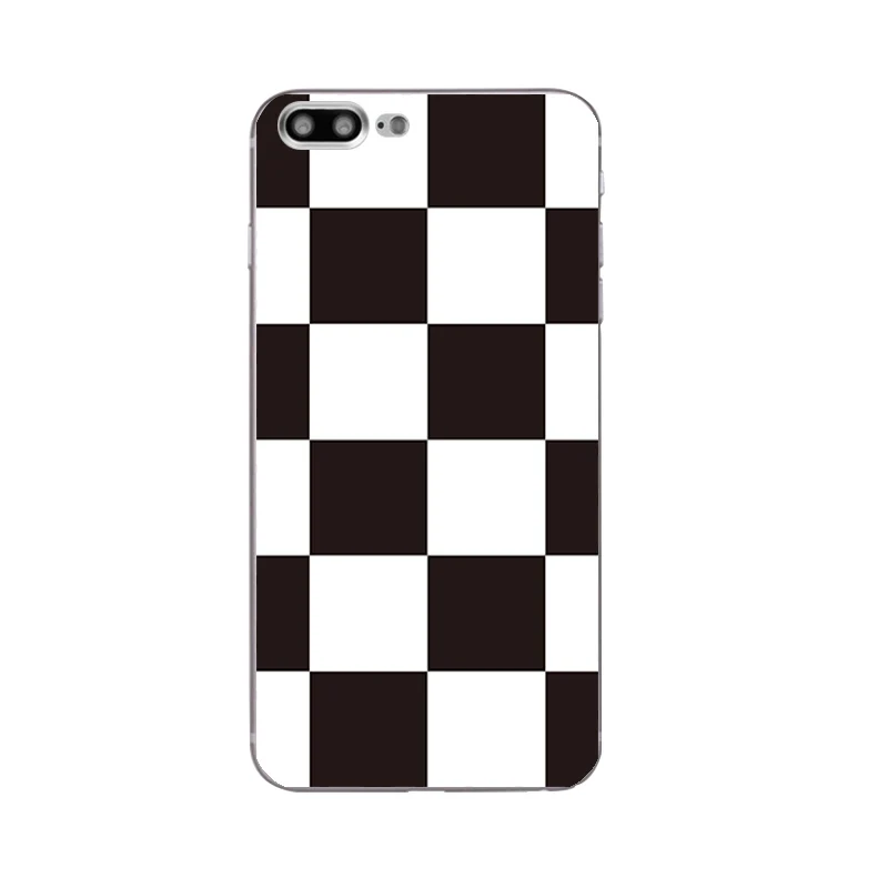 DIY For Apple iPhone 7 / 8 Plus X Phone Case 5C 5S SE 10 Shell Soft TPU 6 6S Cover Geometry Striped |