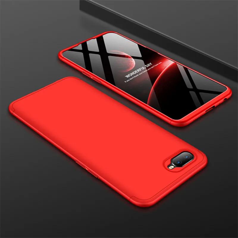 Чехол OPPO RX17 Neo чехол OPPO RX17 Neo 3в1 Матовые чехлы с полной защитой для OPPO RX17 Neo RX 17 Neo CPH1893 чехлы для телефонов - Цвет: red