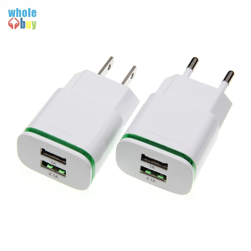 

USB-кабель зарядный со светодиодной подсветкой, 2 порта, 5 в, 2 а