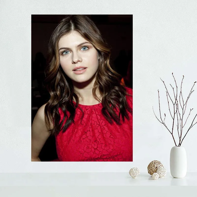 Новое поступление 2018 г. персонализированный постер на холсте Александры дaddario