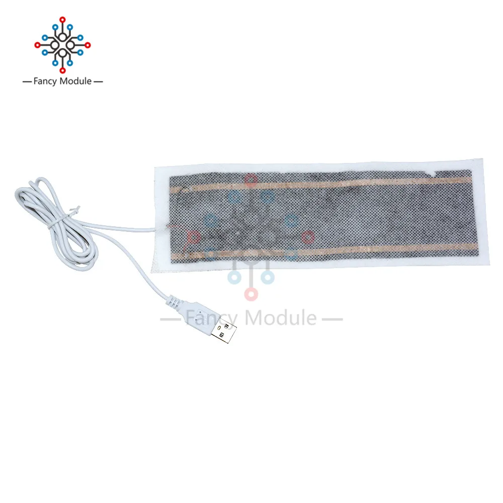 2 шт. одна пара 5 В USB нагревательный элемент пленка нагреватель мягкая гибкая