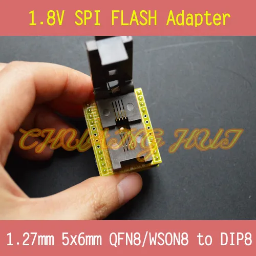 1.8V adapter for Iphone or motherboard 1.8V SPI Flash QFN8 5X6mm W25 MX25 can use on programmers such as TL866CS TL866A