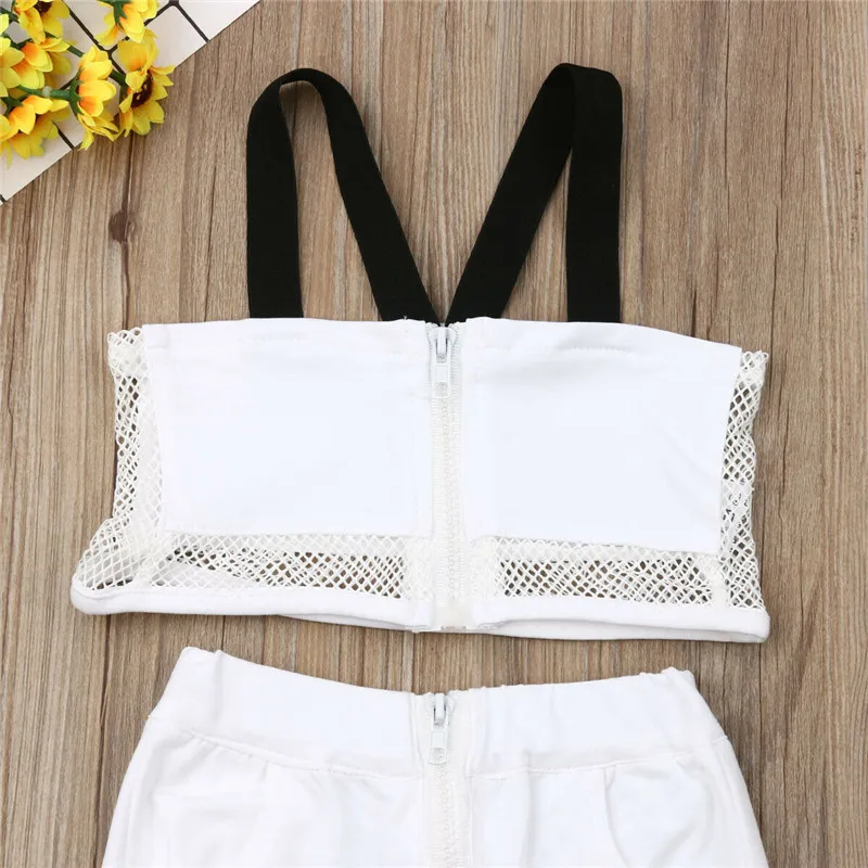 Уличная одежда для детей комплекты одежды маленьких девочек бретельки жилет