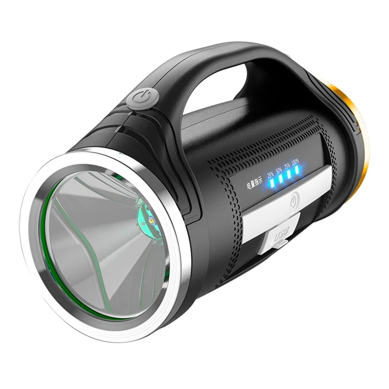 Светодиодный фонарик Ручной портативный Usb Перезаряжаемый фонарь-прожектор многофункциональная длинная лампа