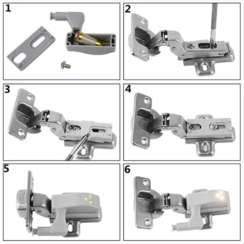 Беспроводной движения PIR Сенсор светильник светодиодный шкаф светильник светодиодный светильник с 3/6/7/10 светодиодный s батарея для шкаф Кухня светильник Инж