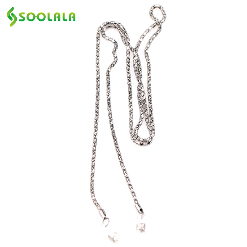 

SOOLALA 3 Colors Mixed Eyeglasses Strap 61cm Reading Glasses Chain Spectacles Sunglasses Eyewear Chain Neck Cord Strap Rope