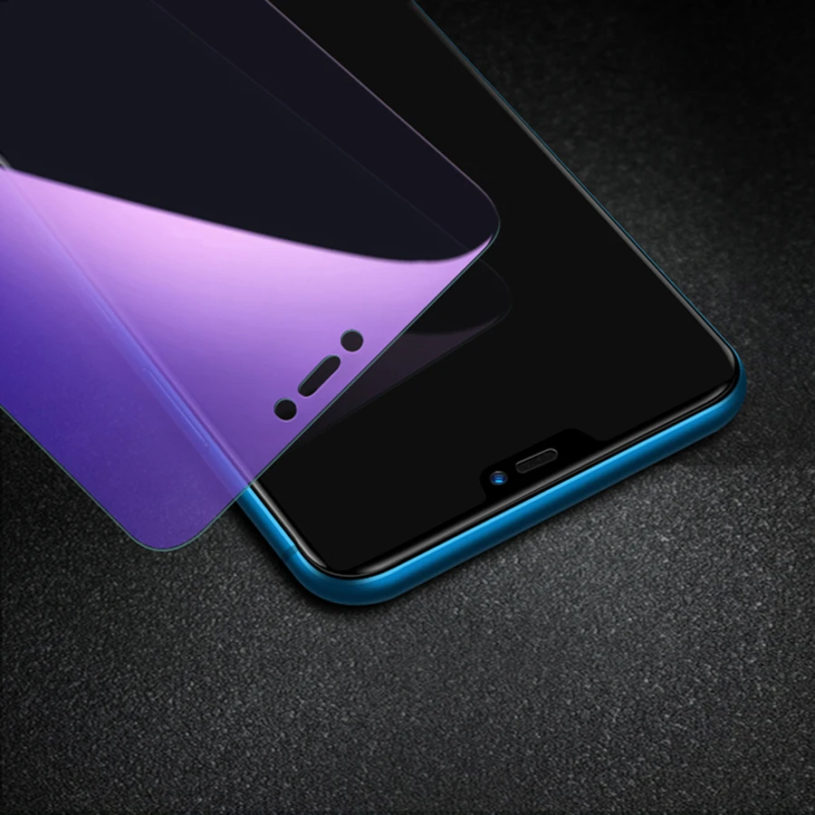 Матовый Анти Фиолетовый Синий Закаленное стекло-экран протектор для huawei Honor 8X Note