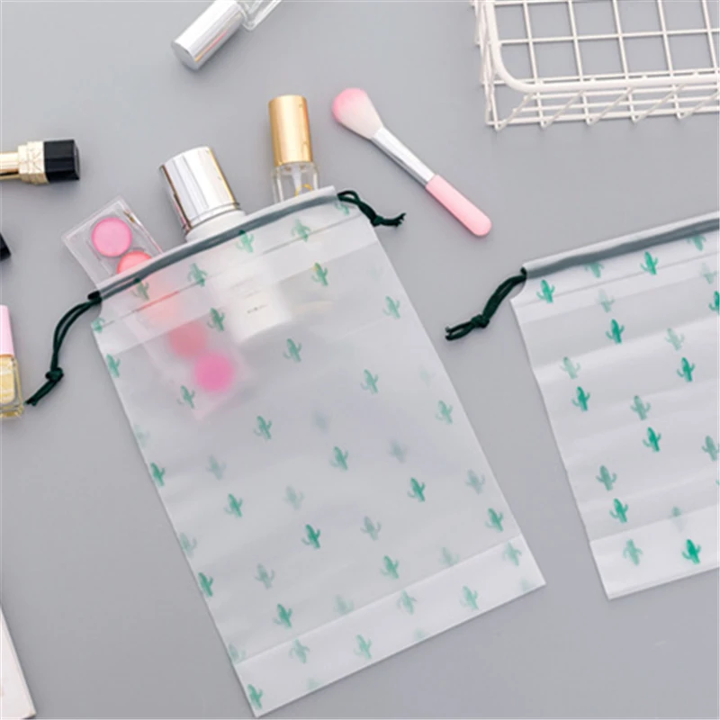 Прозрачный скраб косметичка дорожный кейс для косметики Для женщин Drawstring составляют Ванна Организатор чехол для хранения туалетные принадлежности, мытье Красота