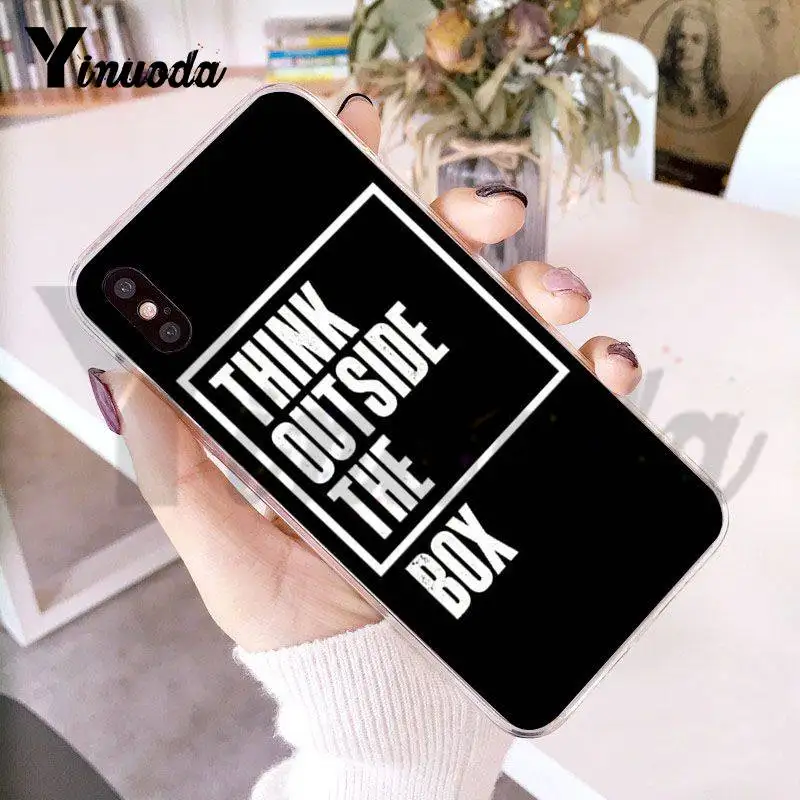 Чехол Yinuoda для iphone 7 6 X простой чехол с надписью на английском языке Вдохновляющие