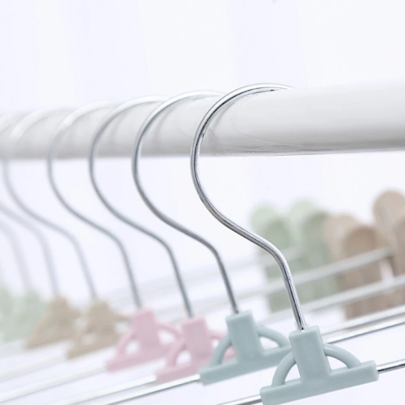 10 шт. вешалки для брюк и юбки держатель подставка из нержавеющей стали с 2