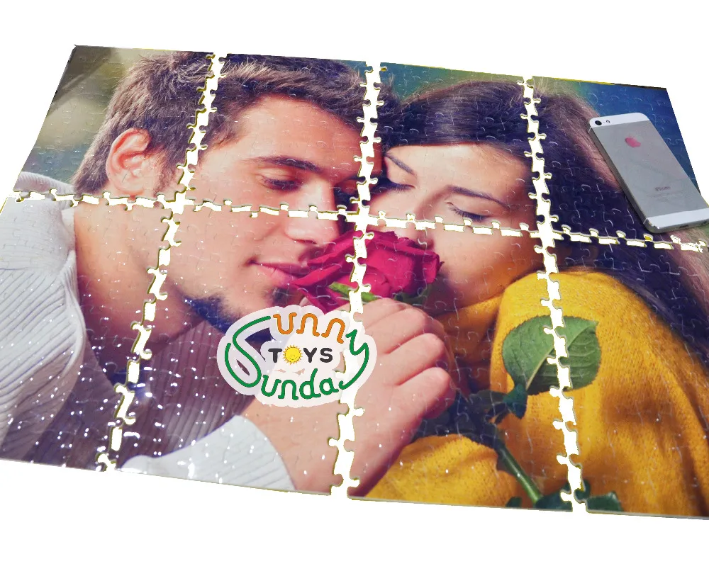 SST * 20x30 см с 126 шт. настраиваемый пазл DIY Головоломка индивидуальный подарок на