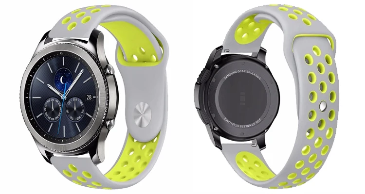 LEMFO силиконовый двойной цветной ремешок для huawei watch gt ремешок для часов сменный фитнес-браслет Модный Для huawei Watch gt
