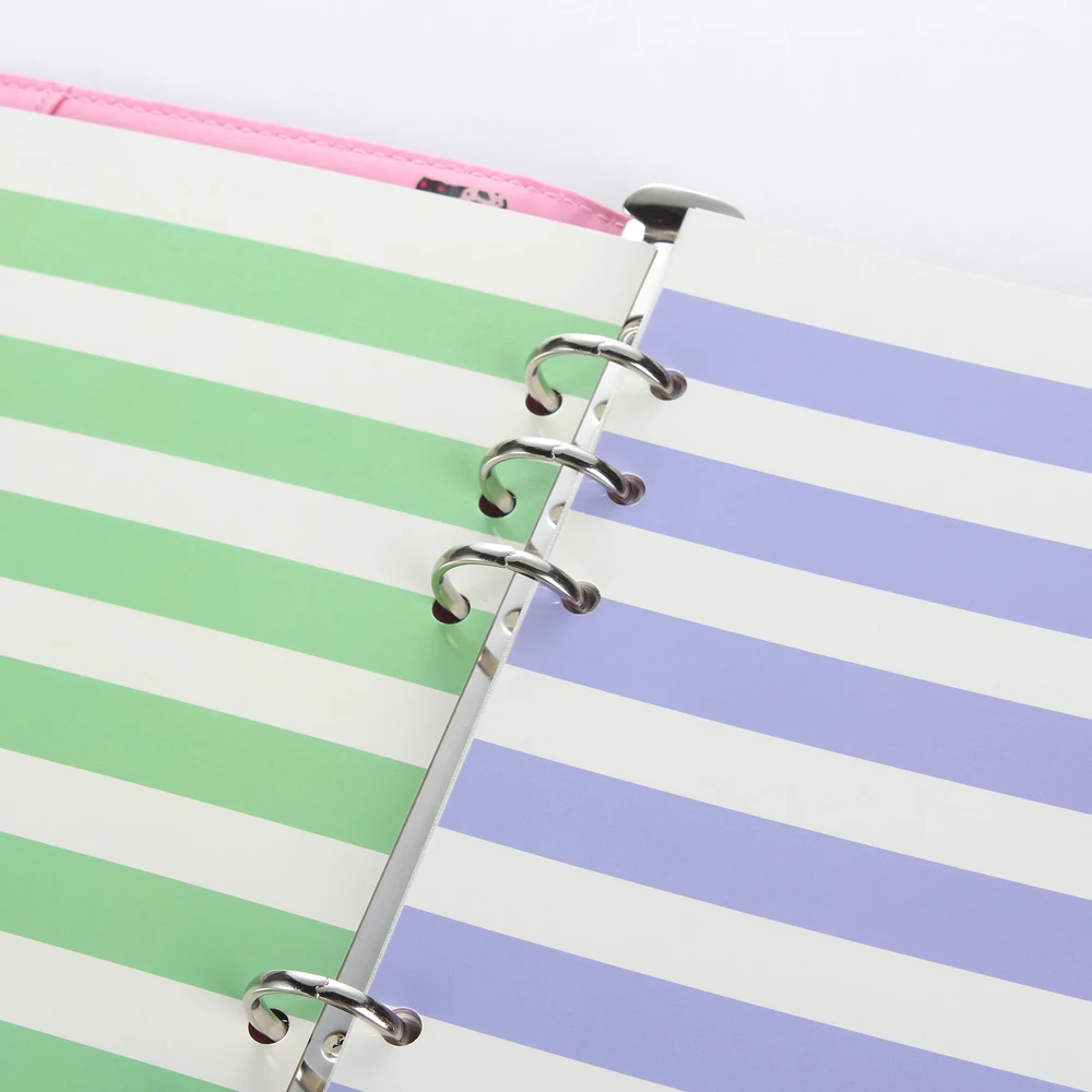 Новые оригинальные цветные линии узор разделители для спираль ноутбуков милый