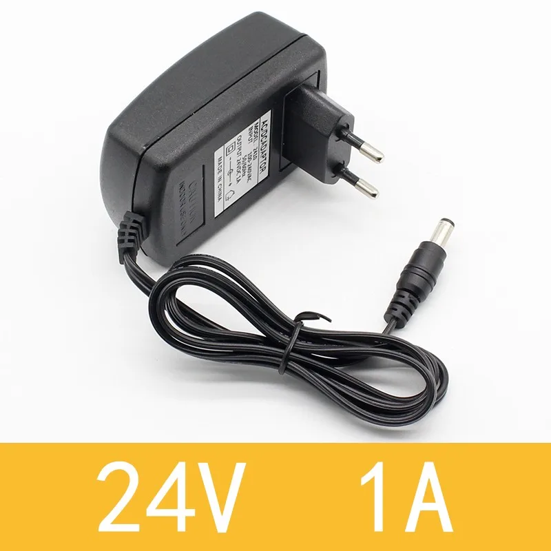 

1PCS 2018 Newest Hot EU Plug AC 110V 220V Converter DC 24V 1A Server Power Supply Adapter