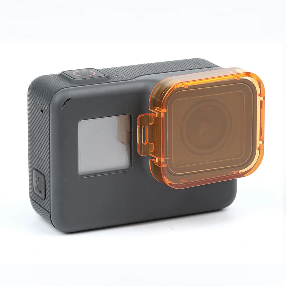 6 цветов фильтр для дайвинга для GoPro Hero 7 6 5 черная крышка для камеры крышка объектива Красный Серый Фиолетовый Оранжевый фильтр для Go Pro аксессуар