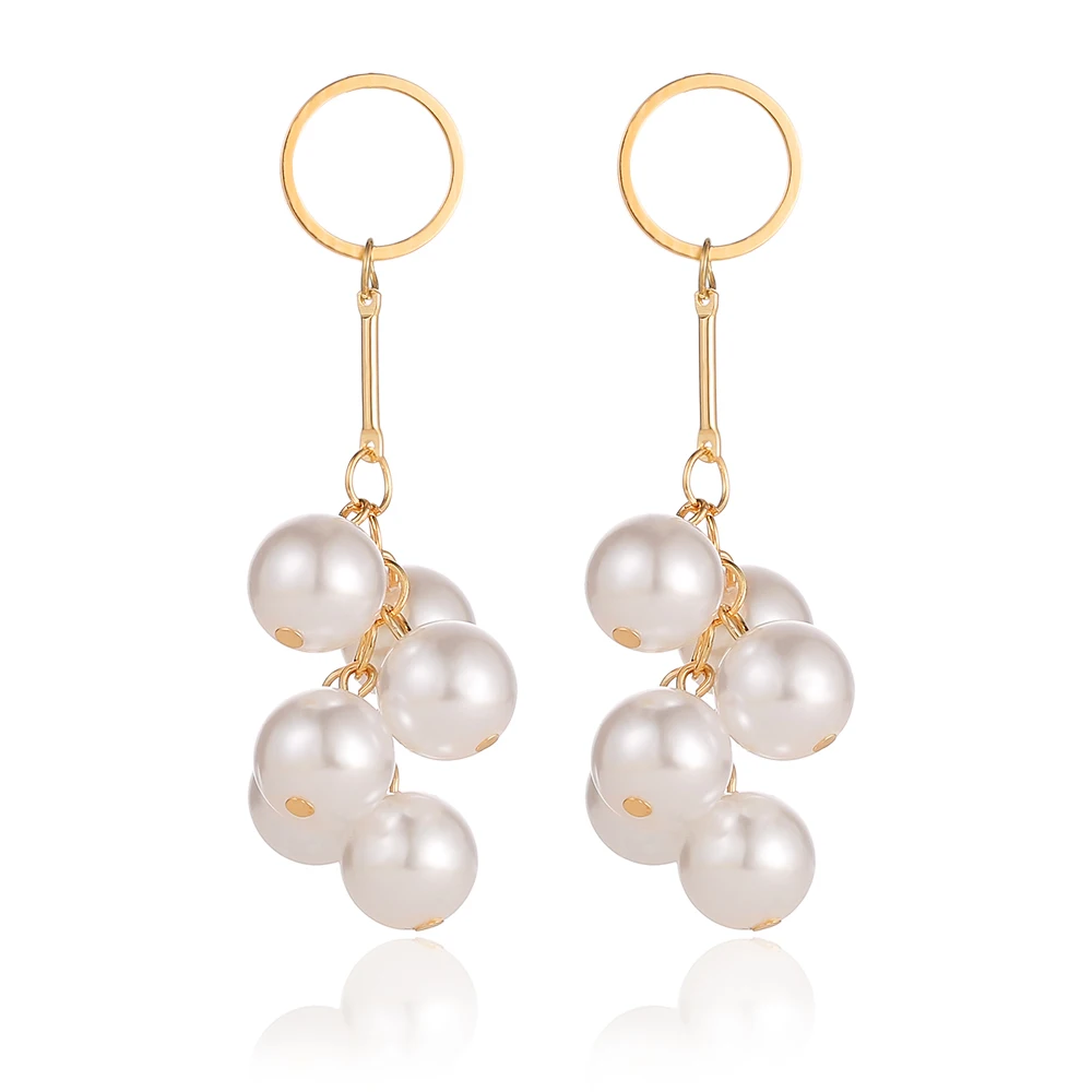 Так горячо милая стильная имитации жемчуга очаровательные серьги капли