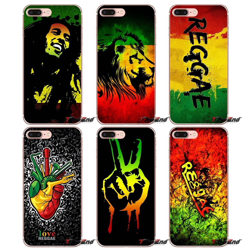 Силиконовый чехол для Huawei Honor 4C 5X 5C 6X Mate 7 8 9 Y3 Y5 Y6 II 2 Pro G7 G8 P7 P8 P9 Lite 2017 bob marley rasta lion