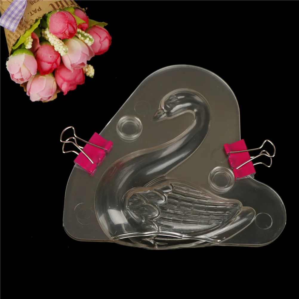 3D Chocolate Mold Swans Candy Cake Decorating Tool Plastic Swan High Quality | Дом и сад