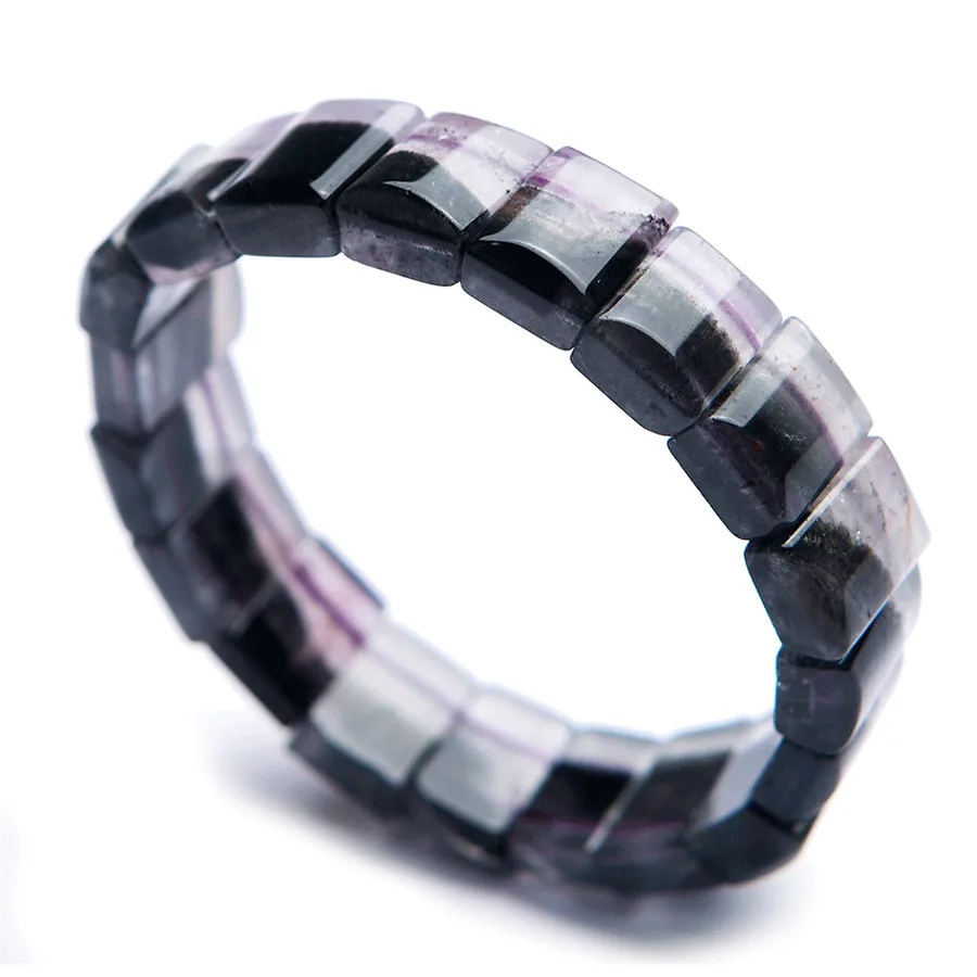 Natural Auralite 23 Canada Gem Stone Rectangle Beads Healing Bracelet 13x6mm AAA | Украшения и аксессуары